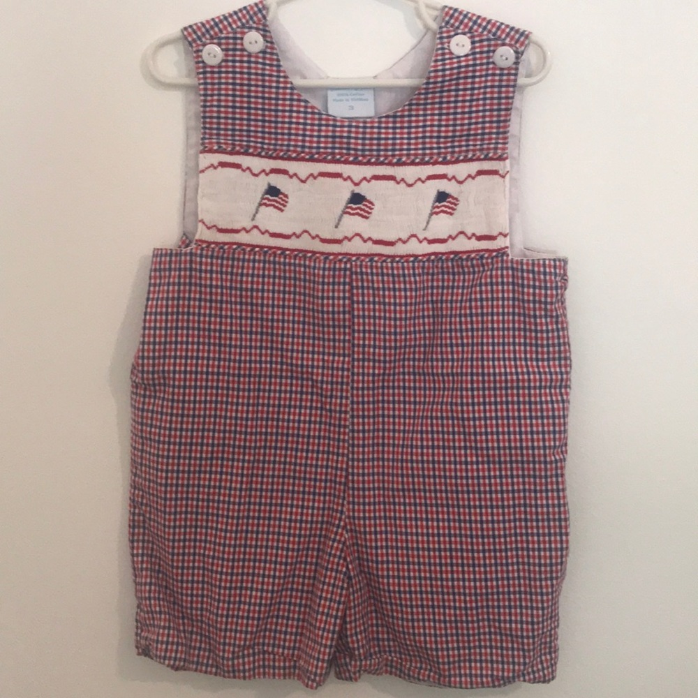 4th of July smocked Jon Jon